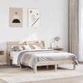 Miniatyrbilde 4 av 11: vidaXL Sengeramme med hodegavl 140x200 cm heltre furu