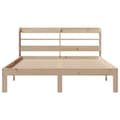 Miniatyrbilde 5 av 11: vidaXL Sengeramme med hodegavl 140x200 cm heltre furu