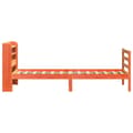Miniatyrbilde 8 av 11: vidaXL Sengeramme uten madrass voksbrun 90x200 cm heltre furu