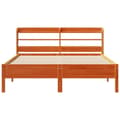 Miniatyrbillede 5 af 11: vidaXL sengeramme uden madras 135x190 cm massivt fyrretræ brun