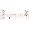 Miniatyrbilde 6 av 11: vidaXL Sengeramme med hodegavl hvit 180x200 cm heltre furu