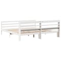 Miniatyrbilde 7 av 11: vidaXL Sengeramme med hodegavl hvit 180x200 cm heltre furu