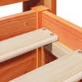 Miniatyrbilde 10 av 11: vidaXL Sengeramme uten madrass brun 135x190 cm heltre furu
