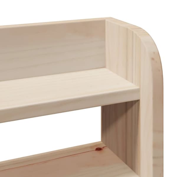 vidaXL Sengeramme med hodegavl 75x190 cm heltre furu