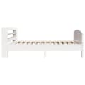 Miniatyrbilde 6 av 11: vidaXL Sengeramme uten madrass hvit 100x200 cm heltre furu