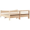 Miniatyrbilde 9 av 11: vidaXL Sengeramme med hodegavl 200x200 cm heltre furu