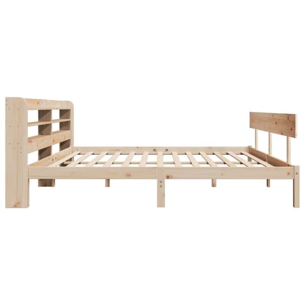 vidaXL sengeramme uden madras 200x200 cm massivt fyrretræ