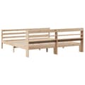 Miniatyrbilde 7 av 11: vidaXL Sengeramme med hodegavl 180x200 cm heltre furu