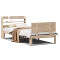 Miniatyrbilde 2 av 11: vidaXL Sengeramme med hodegavl 90x190 cm heltre furu