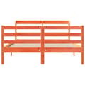 Miniatyrbilde 5 av 11: vidaXL Sengeramme uten madrass voksbrun 120x190 cm heltre furu