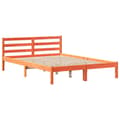 Miniatyrbilde 6 av 11: vidaXL Sengeramme uten madrass voksbrun 120x190 cm heltre furu