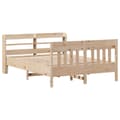 Miniatyrbilde 4 av 11: vidaXL Sengeramme uten madrass 160x200 cm heltre furu