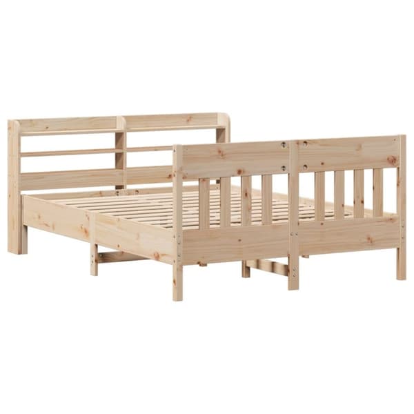 vidaXL Sengeramme uten madrass 160x200 cm heltre furu