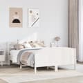Miniatyrbilde 2 av 11: vidaXL Sengeramme uten madrass hvit 140x190 cm heltre furu