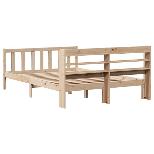 vidaXL Sengeramme uten madrass 140x190 cm heltre furu
