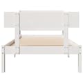 Miniatyrbilde 5 av 11: vidaXL Sengeramme uten madrass hvit 90x190 cm heltre furu
