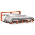 Miniatyrbilde 3 av 11: vidaXL Sengeramme uten madrass voksbrun 200x200 cm heltre furu