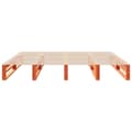Miniatyrbilde 7 av 11: vidaXL Sengeramme uten madrass voksbrun 200x200 cm heltre furu