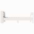 Miniatyrbilde 6 av 11: vidaXL Sengeramme uten madrass hvit 90x200 cm heltre furu
