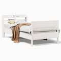 Miniatyrbilde 1 av 11: vidaXL Sengeramme uten madrass hvit 90x200 cm heltre furu