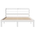 Miniatyrbilde 5 av 11: vidaXL Sengeramme med hodegavl hvit 120x190 cm heltre furu