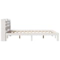 Miniatyrbilde 6 av 11: vidaXL Sengeramme med hodegavl hvit 120x190 cm heltre furu