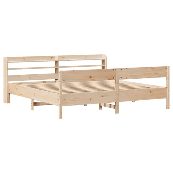 vidaXL sengeramme uden madras 180x200 cm massivt fyrretræ