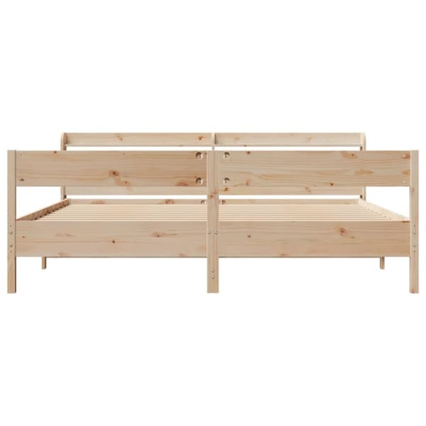 vidaXL sengeramme uden madras 180x200 cm massivt fyrretræ