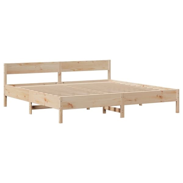 vidaXL sengeramme uden madras 180x200 cm massivt fyrretræ