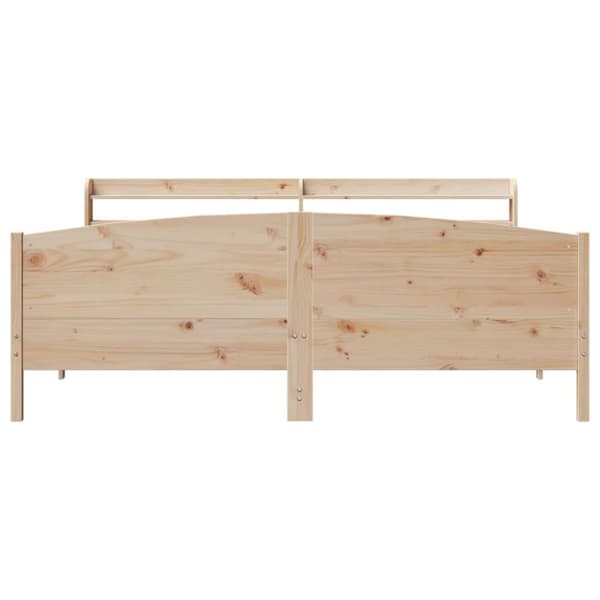 vidaXL sengeramme uden madras 200x200 cm massivt fyrretræ