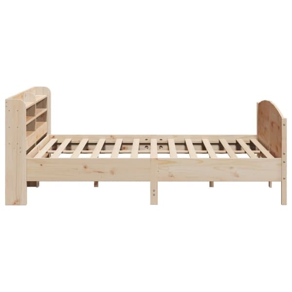 vidaXL sengeramme uden madras 200x200 cm massivt fyrretræ