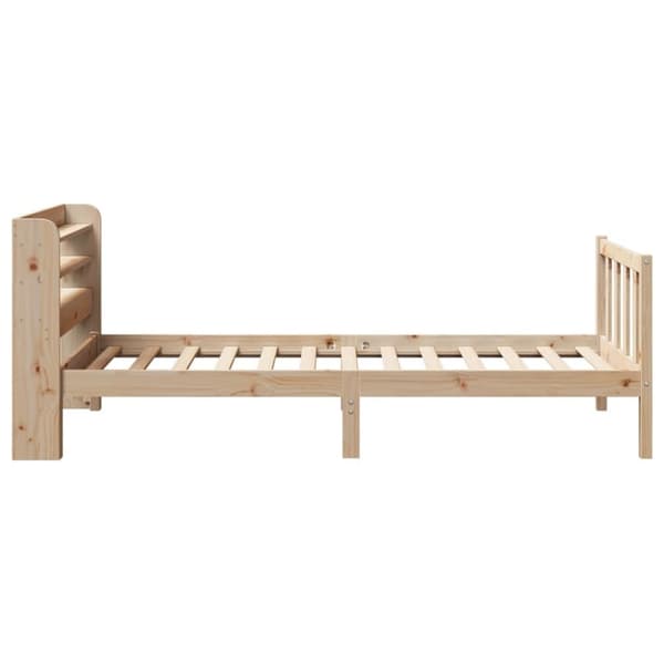 vidaXL Sängynrunko ilman patjaa 75x190 cm täysi mänty