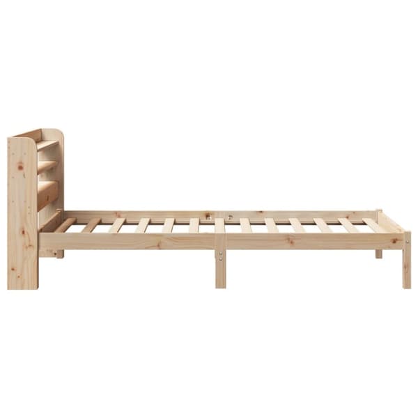 vidaXL Sängynrunko ilman patjaa 100x200 cm täysi mänty
