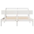 Miniatyrbilde 5 av 11: vidaXL Sengeramme uten madrass hvit 160x200 cm heltre furu