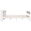 Miniatyrbilde 6 av 11: vidaXL Sengeramme uten madrass hvit 160x200 cm heltre furu