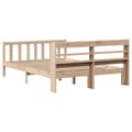 Miniatyrbilde 7 av 11: vidaXL Sengeramme uten madrass hvit 135x190 cm heltre furu
