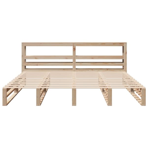 vidaXL Sengeramme uten madrass 180x200 cm heltre furu
