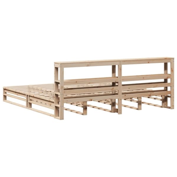 vidaXL Sengeramme uten madrass 180x200 cm heltre furu