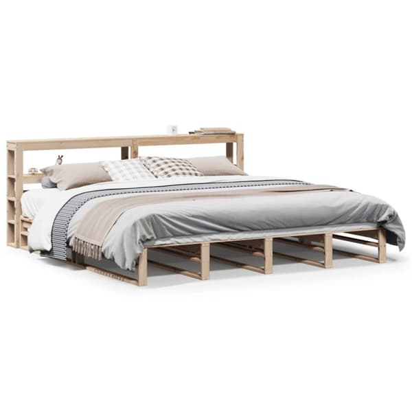 vidaXL Sengeramme uten madrass 180x200 cm heltre furu