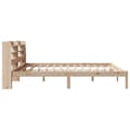 Miniatyrbilde 6 av 11: vidaXL Sengeramme med madrass 200x200 cm heltre furu
