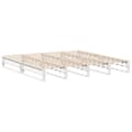 Miniatyrbilde 6 av 11: vidaXL Sengeramme uten madrass hvit 180x200 cm heltre furu