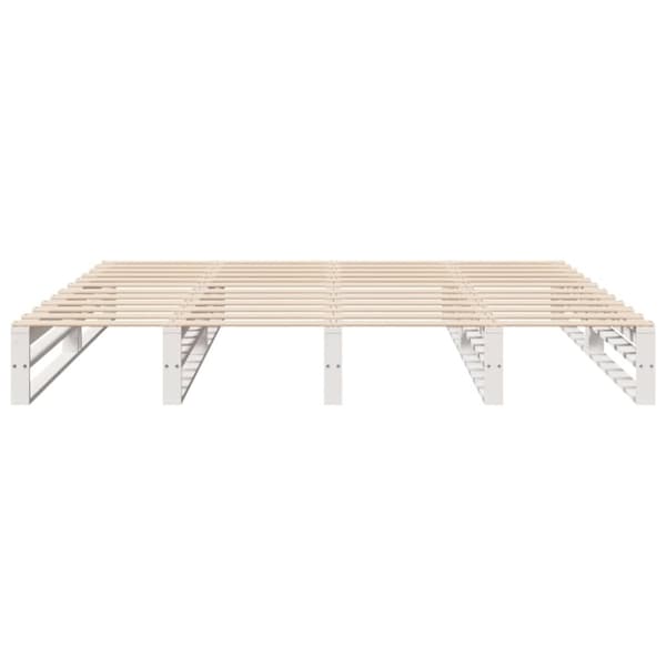 vidaXL Sengeramme uten madrass hvit 180x200 cm heltre furu