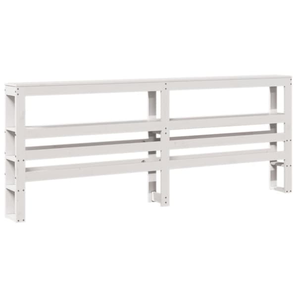 vidaXL Sengeramme uten madrass hvit 180x200 cm heltre furu