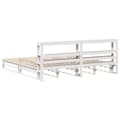 Miniatyrbilde 10 av 11: vidaXL Sengeramme uten madrass hvit 180x200 cm heltre furu