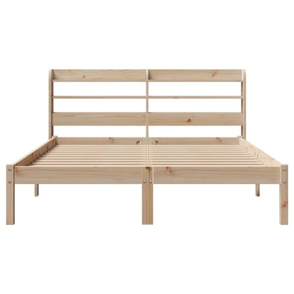 vidaXL Sengeramme uten madrass 120x200 cm heltre furu