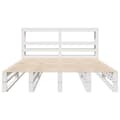 Miniatyrbilde 5 av 11: vidaXL Sengeramme uten madrass hvit 150x200 cm heltre furu