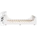 Miniatyrbilde 8 av 11: vidaXL Sengeramme uten madrass hvit 135x190 cm heltre furu