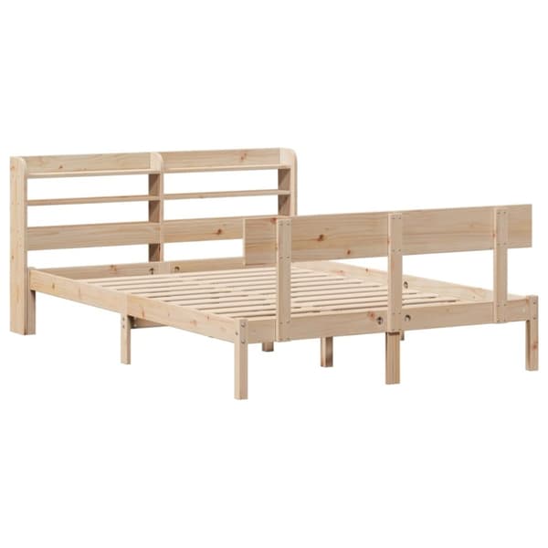 vidaXL Sengeramme uten madrass 140x190 cm heltre furu