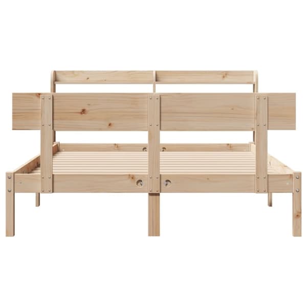 vidaXL Sengeramme uten madrass 140x190 cm heltre furu