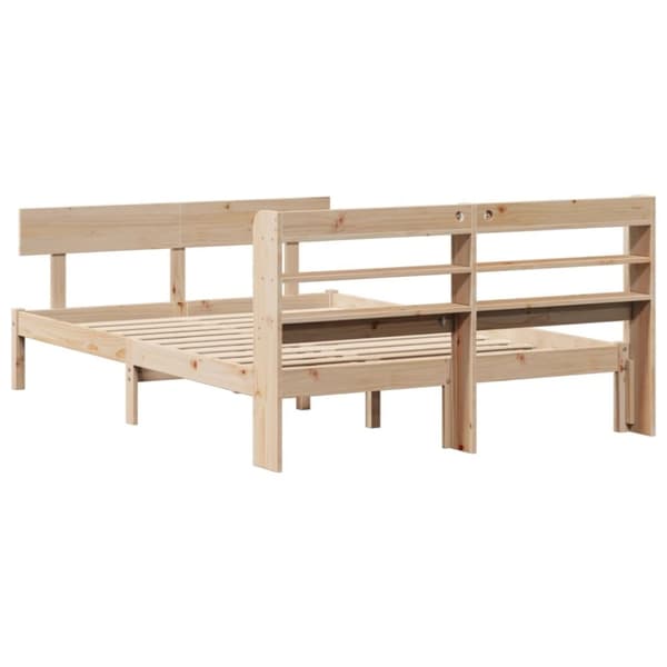 vidaXL Sengeramme uten madrass 140x190 cm heltre furu